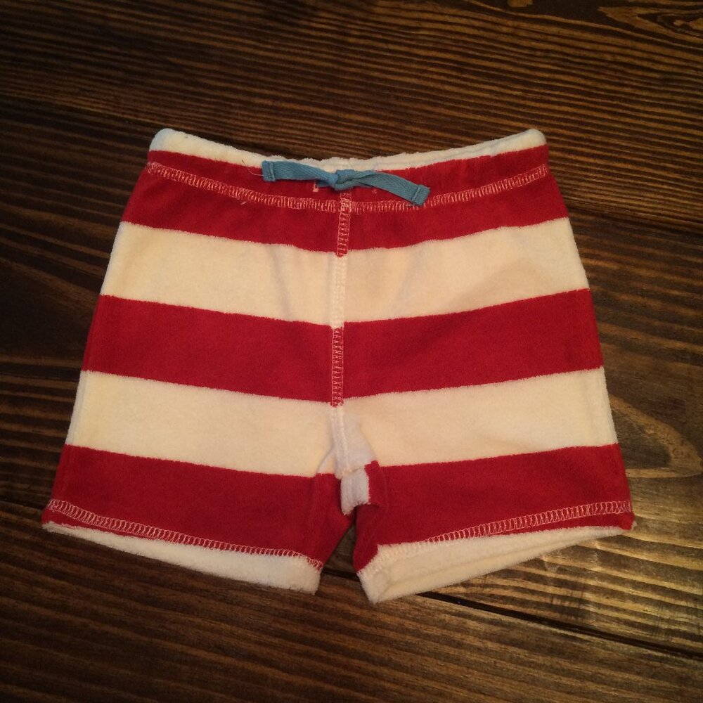 Baby Boden Striped Toweling Shorts